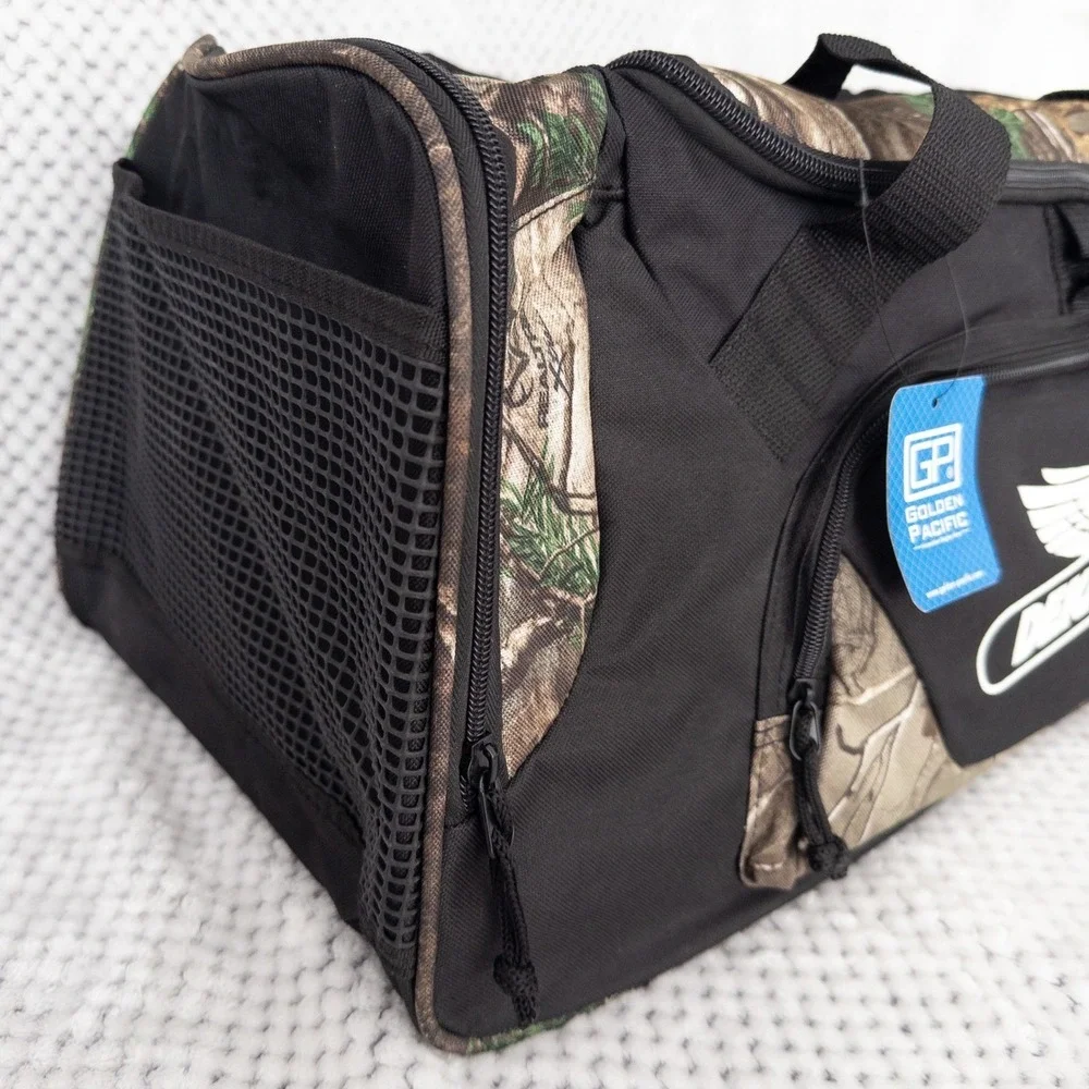 NWT Golden Pacific‎ Dekalb Duffel Bag Black Camo Hunting Tactical Farming Travel